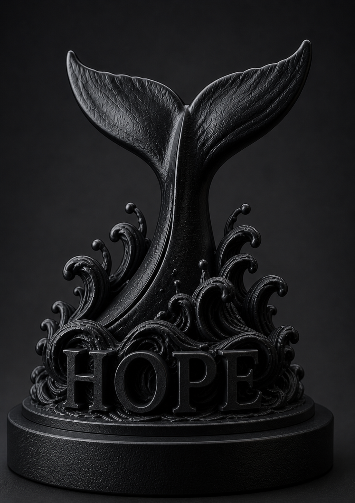 HOPE Statue Schwarz